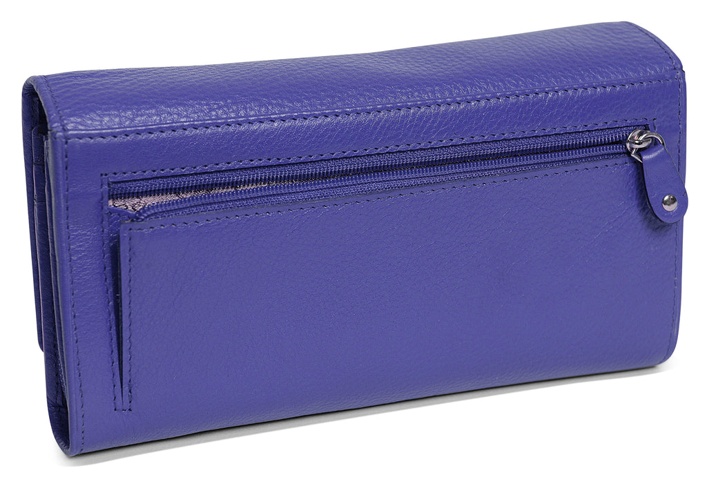 Large Leather Multi-Section Purse "Grace", Handmade by Saddler | RFID Protected & Gift Boxed