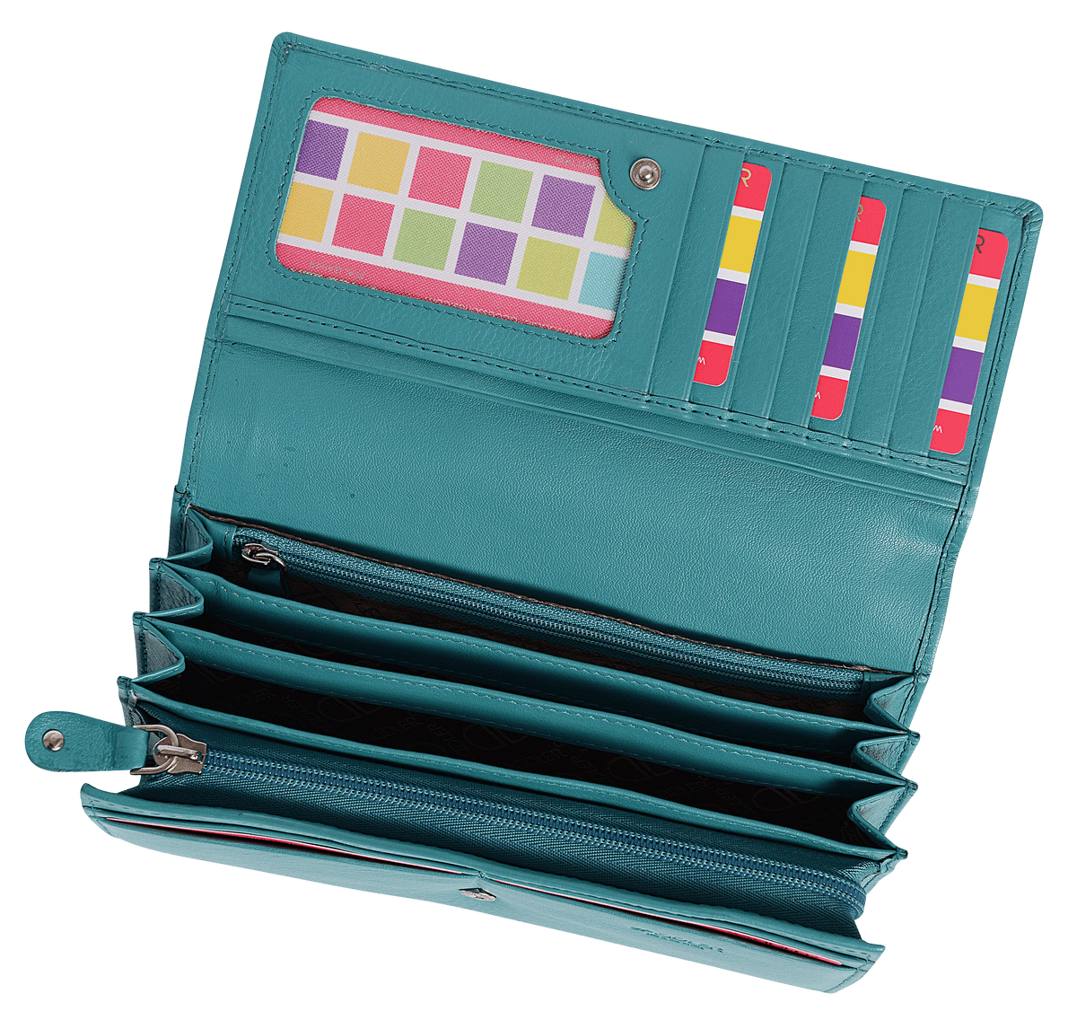 Large Leather Multi-Section Purse "Grace", Handmade by Saddler | RFID Protected & Gift Boxed