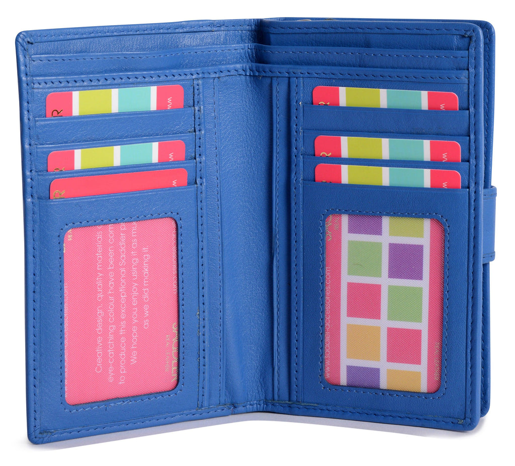 Mid-Size Leather Purse Wallet "Holly", Handmade by Saddler | RFID Protected & Gift Boxed