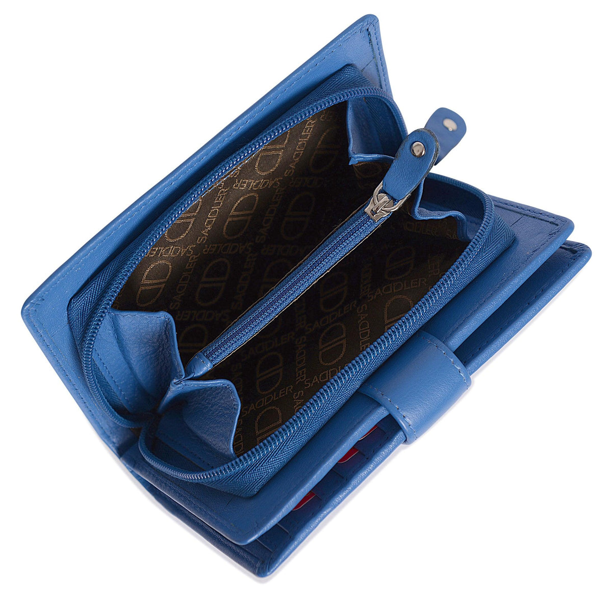 Mid-Size Leather Purse Wallet "Holly", Handmade by Saddler | RFID Protected & Gift Boxed