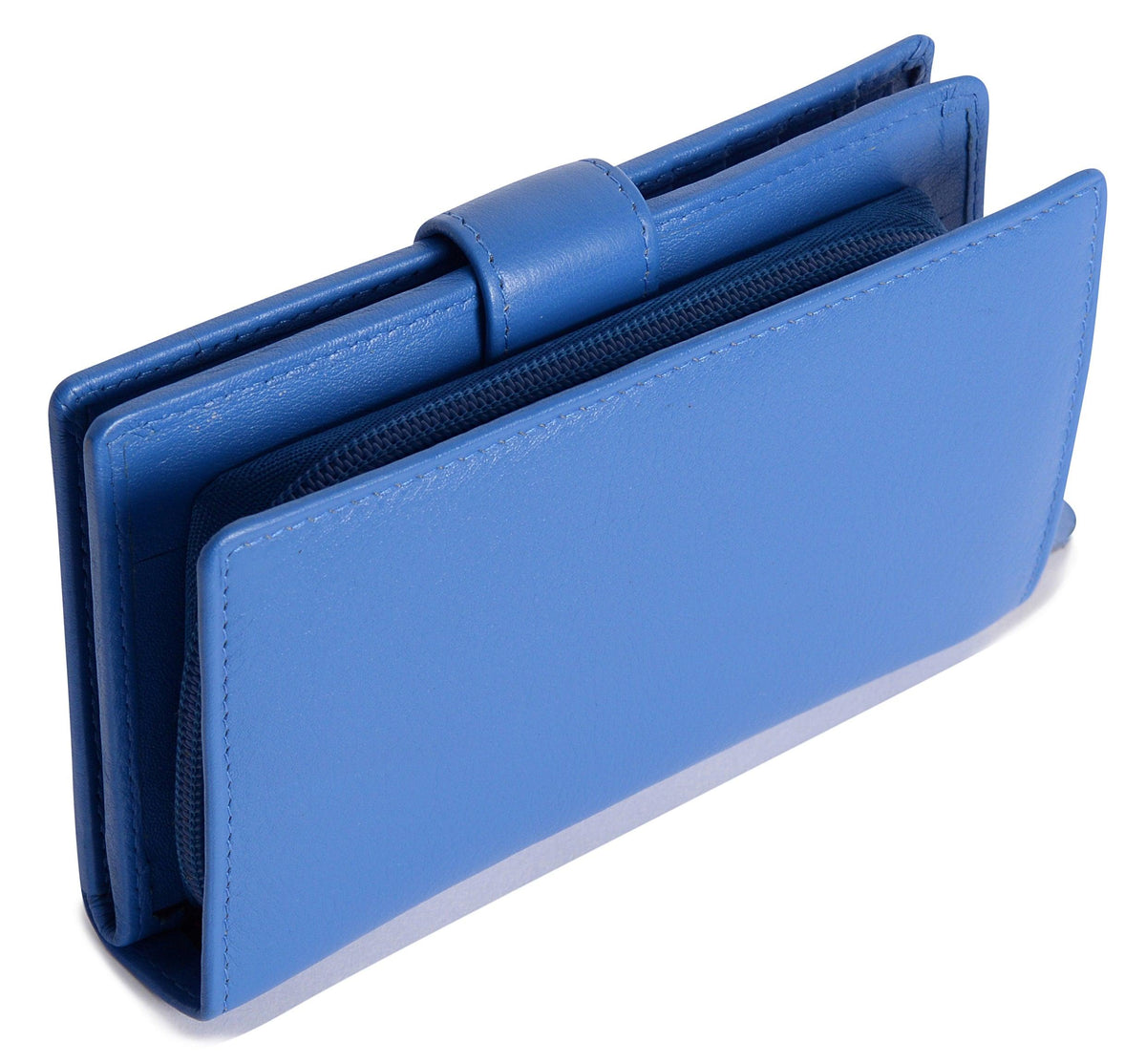 Mid-Size Leather Purse Wallet "Holly", Handmade by Saddler | RFID Protected & Gift Boxed