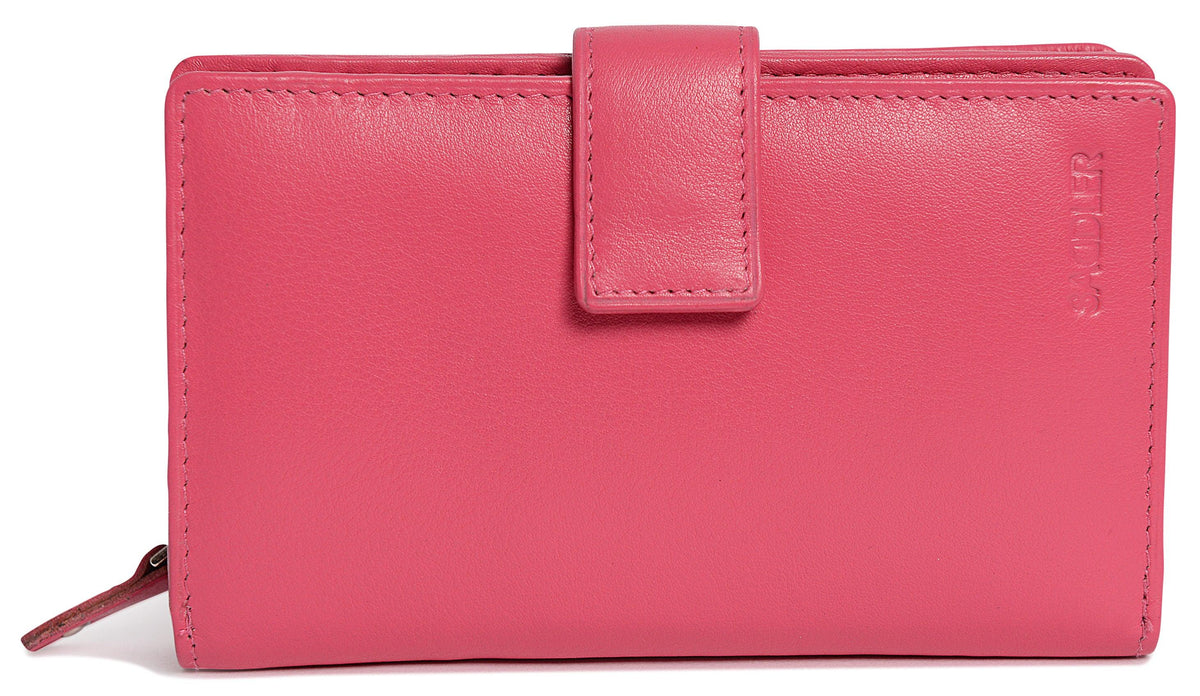 Mid-Size Leather Purse Wallet "Holly", Handmade by Saddler | RFID Protected & Gift Boxed