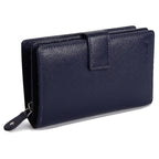 Mid-Size Leather Purse Wallet "Holly", Handmade by Saddler | RFID Protected & Gift Boxed