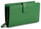Mid-Size Leather Purse Wallet "Holly", Handmade by Saddler | RFID Protected & Gift Boxed