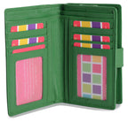 Mid-Size Leather Purse Wallet "Holly", Handmade by Saddler | RFID Protected & Gift Boxed