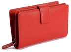 Mid-Size Leather Purse Wallet "Holly", Handmade by Saddler | RFID Protected & Gift Boxed
