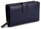 Mid-Size Leather Purse Wallet "Holly", Handmade by Saddler | RFID Protected & Gift Boxed