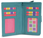 Mid-Size Leather Purse Wallet "Holly", Handmade by Saddler | RFID Protected & Gift Boxed