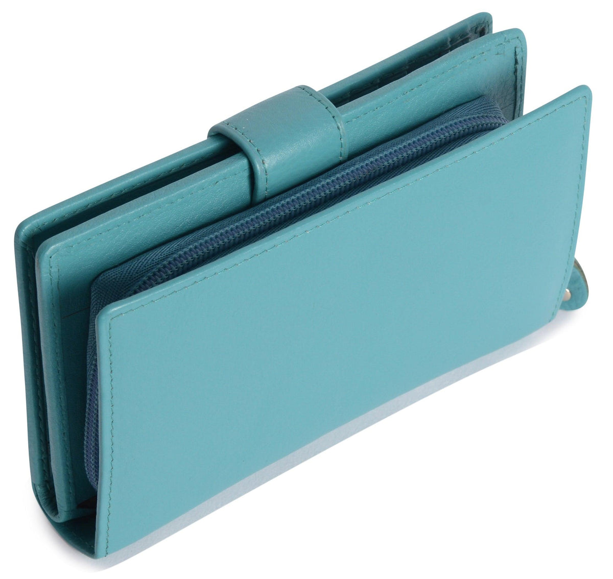 Mid-Size Leather Purse Wallet "Holly", Handmade by Saddler | RFID Protected & Gift Boxed