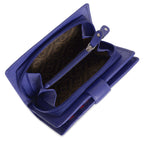 Mid-Size Leather Purse Wallet "Holly", Handmade by Saddler | RFID Protected & Gift Boxed