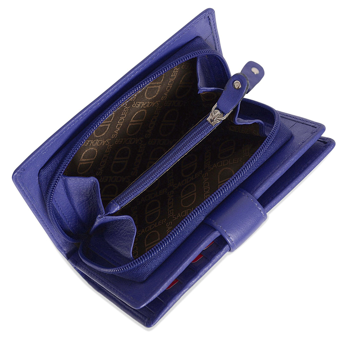 Mid-Size Leather Purse Wallet "Holly", Handmade by Saddler | RFID Protected & Gift Boxed