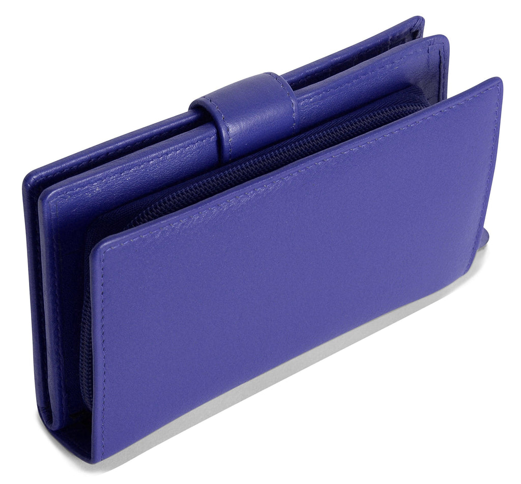Mid-Size Leather Purse Wallet "Holly", Handmade by Saddler | RFID Protected & Gift Boxed
