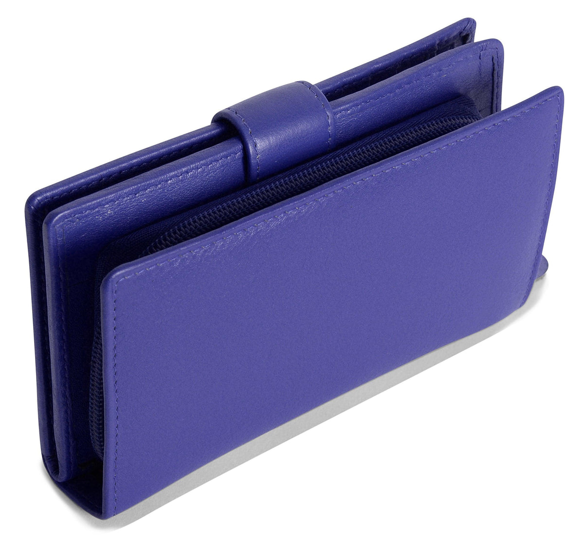Mid-Size Leather Purse Wallet "Holly", Handmade by Saddler | RFID Protected & Gift Boxed
