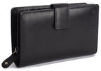 Mid-Size Leather Purse Wallet "Holly", Handmade by Saddler | RFID Protected & Gift Boxed