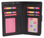 Mid-Size Leather Purse Wallet "Holly", Handmade by Saddler | RFID Protected & Gift Boxed