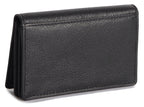 SADDLER JESSICA Leather Credit Card Holder with RFID Protection, 2 Sections and ID Window