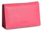 SADDLER JESSICA Leather Credit Card Holder with RFID Protection, 2 Sections and ID Window