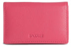 SADDLER JESSICA Leather Credit Card Holder with RFID Protection, 2 Sections and ID Window