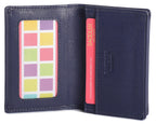 SADDLER JESSICA Leather Credit Card Holder with RFID Protection, 2 Sections and ID Window