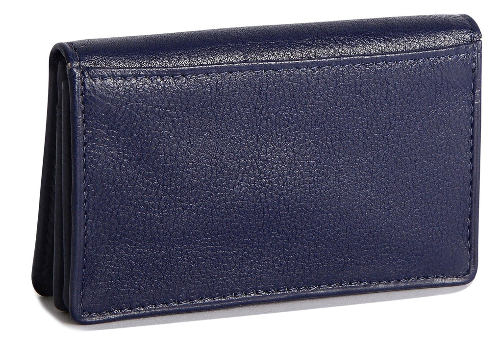SADDLER JESSICA Leather Credit Card Holder with RFID Protection, 2 Sections and ID Window