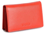 SADDLER JESSICA Leather Credit Card Holder with RFID Protection, 2 Sections and ID Window