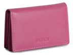 SADDLER JESSICA Leather Credit Card Holder with RFID Protection, 2 Sections and ID Window