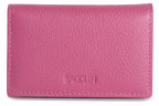 SADDLER JESSICA Leather Credit Card Holder with RFID Protection, 2 Sections and ID Window