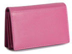 SADDLER JESSICA Leather Credit Card Holder with RFID Protection, 2 Sections and ID Window