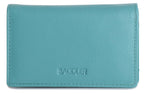 SADDLER JESSICA Leather Credit Card Holder with RFID Protection, 2 Sections and ID Window