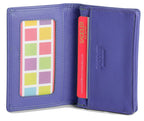 SADDLER JESSICA Leather Credit Card Holder with RFID Protection, 2 Sections and ID Window