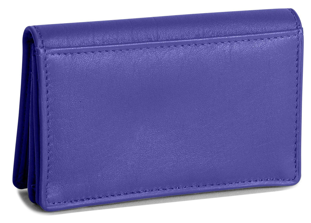 SADDLER JESSICA Leather Credit Card Holder with RFID Protection, 2 Sections and ID Window