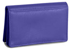 SADDLER JESSICA Leather Credit Card Holder with RFID Protection, 2 Sections and ID Window