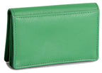 SADDLER JESSICA Leather Credit Card Holder with RFID Protection, 2 Sections and ID Window
