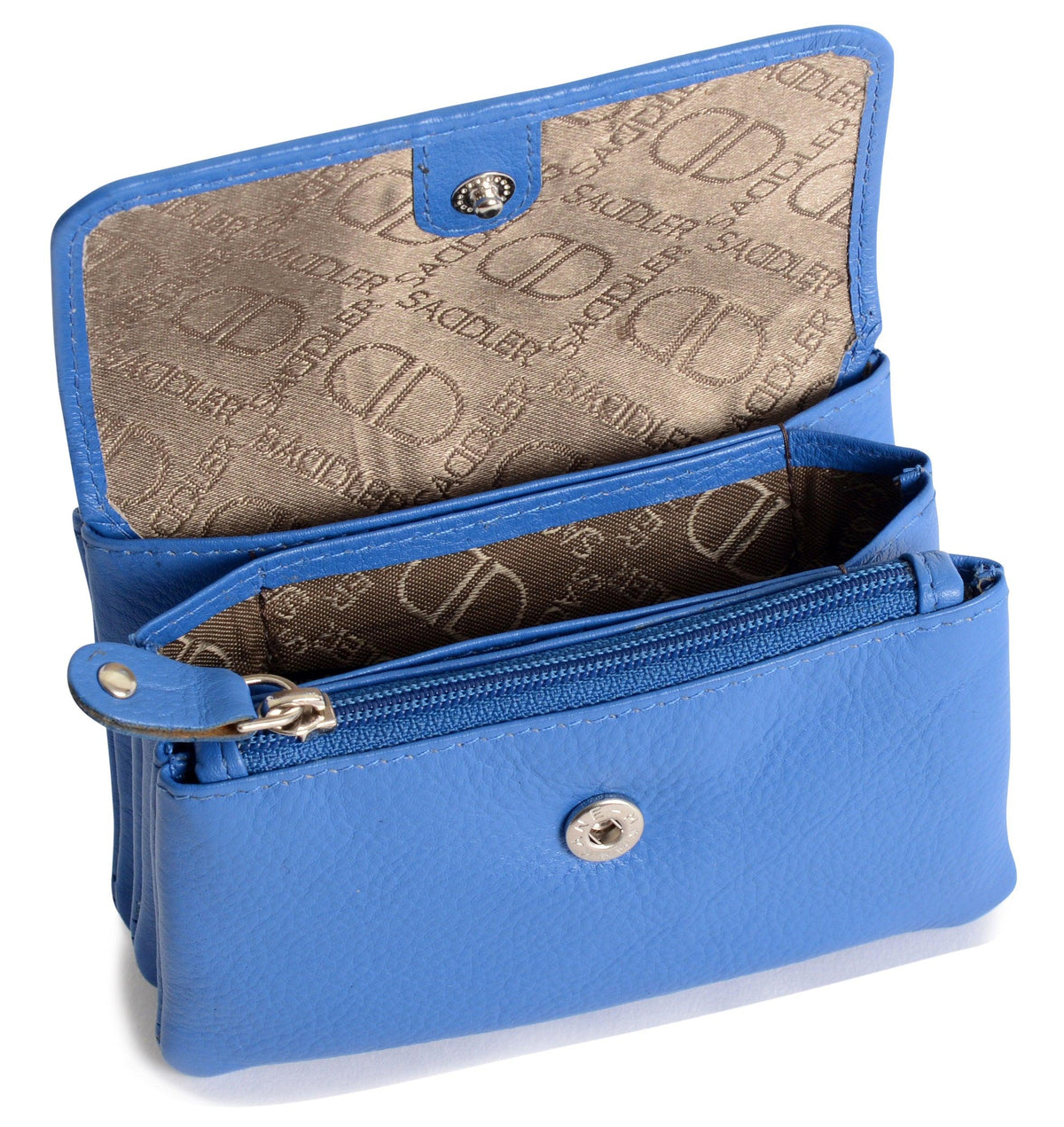 Spacious Leather Purse "Lily", Handmade by Saddler | RFID Protected & Gift Boxed | Triple Gusset Design for Cards, Coins & Keys