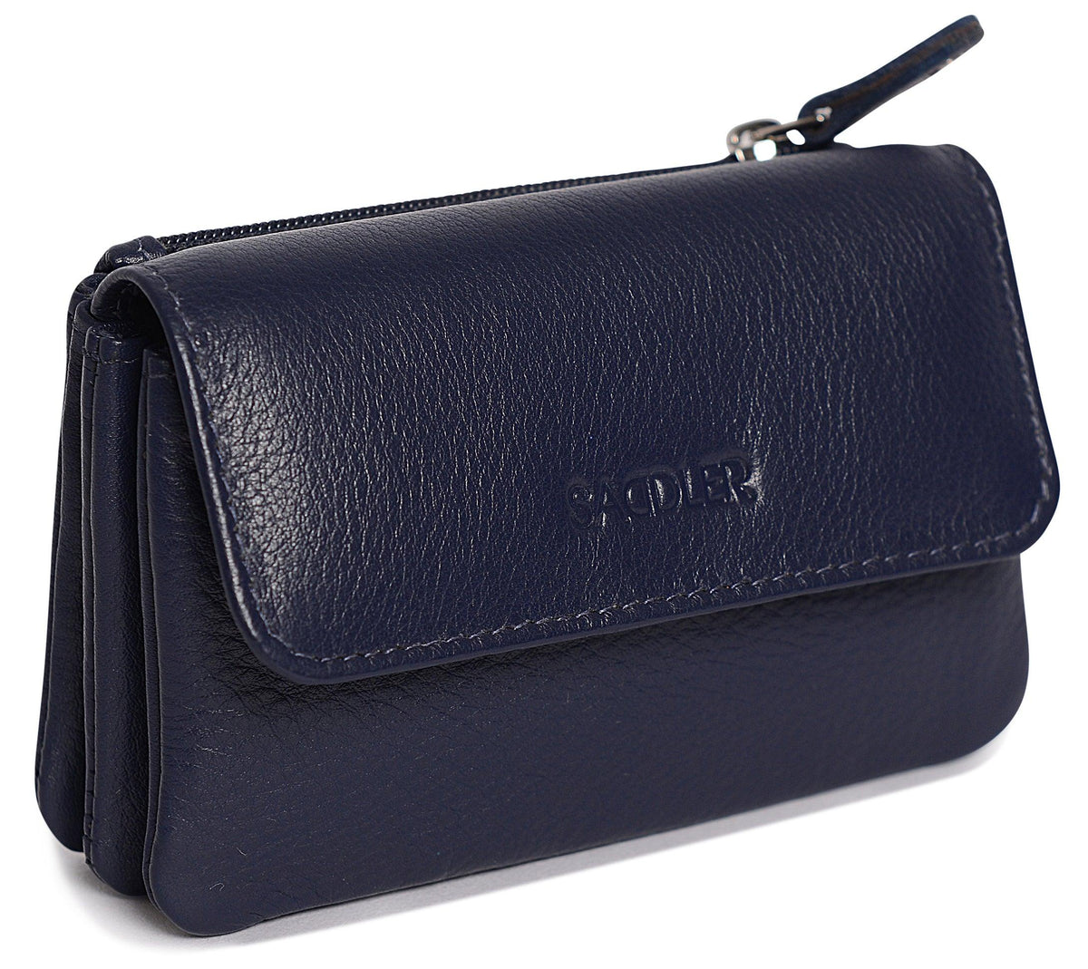 Spacious Leather Purse "Lily", Handmade by Saddler | RFID Protected & Gift Boxed | Triple Gusset Design for Cards, Coins & Keys