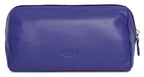SADDLER MEGAN Leather Zip Top Cosmetic Bag, Large Capacity and Inner Zip Pocket, RFID Protected