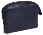 Compact Leather Zip-Top Coin Purse "Molly", Handmade by Saddler | RFID Protected & Gift Boxed | With Front Pocket & Interior Key Ring