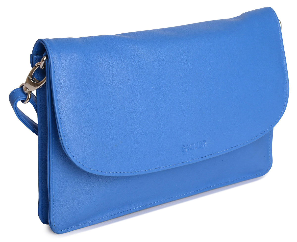 SADDLER Olivia 3-Section Leather Crossbody Bag & Clutch, Compact & Stylish, Gift Boxed