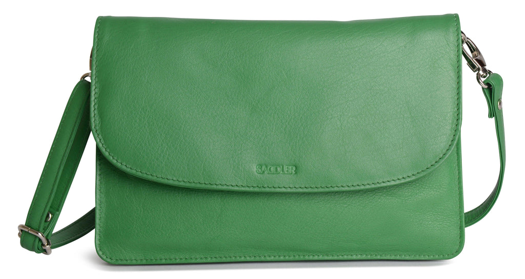 SADDLER Olivia 3-Section Leather Crossbody Bag & Clutch, Compact & Stylish, Gift Boxed