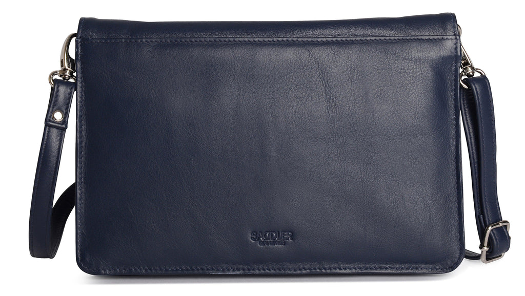 SADDLER Olivia 3-Section Leather Crossbody Bag & Clutch, Compact & Stylish, Gift Boxed