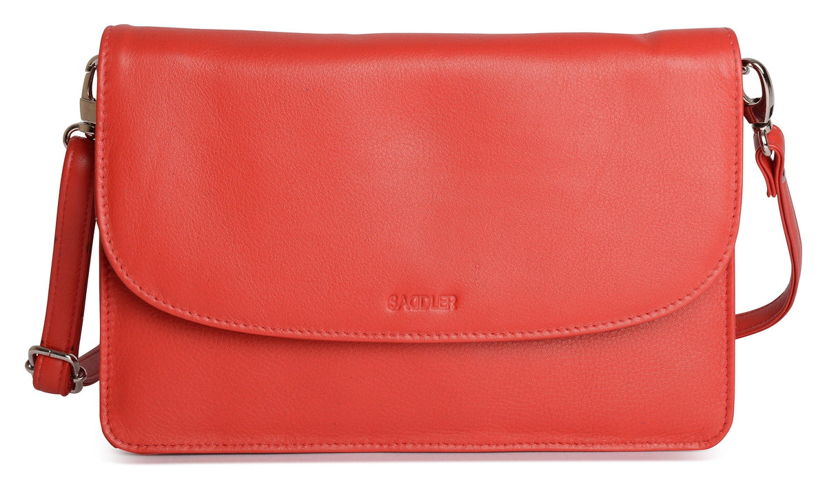 SADDLER Olivia 3-Section Leather Crossbody Bag & Clutch, Compact & Stylish, Gift Boxed