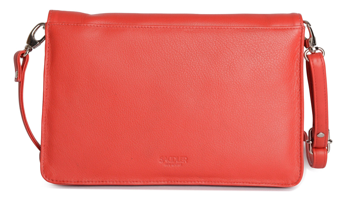 SADDLER Olivia 3-Section Leather Crossbody Bag & Clutch, Compact & Stylish, Gift Boxed