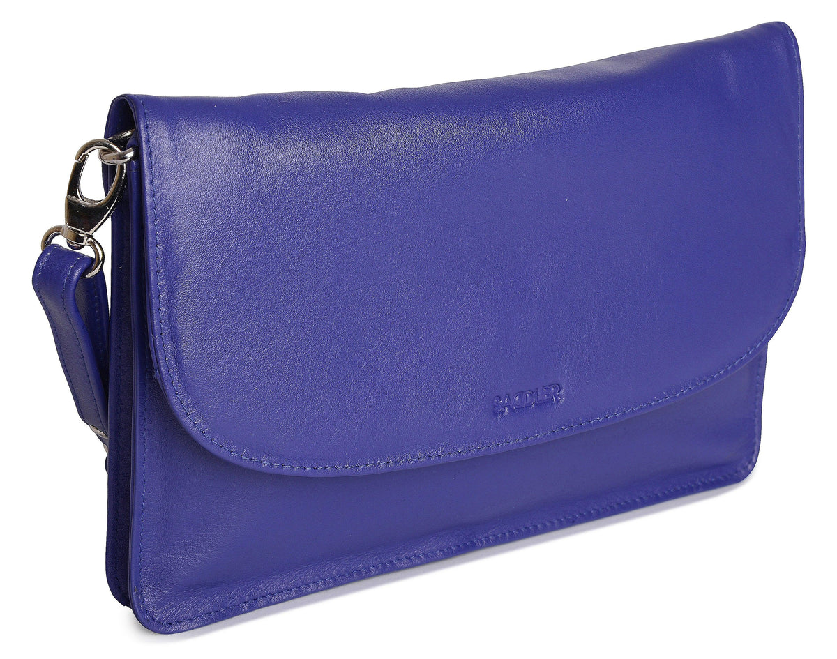 SADDLER Olivia 3-Section Leather Crossbody Bag & Clutch, Compact & Stylish, Gift Boxed