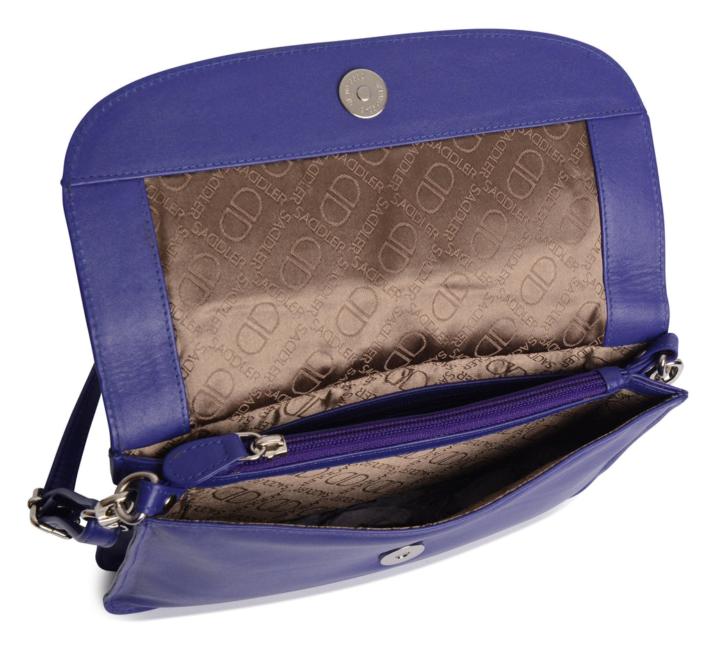 SADDLER Olivia 3-Section Leather Crossbody Bag & Clutch, Compact & Stylish, Gift Boxed