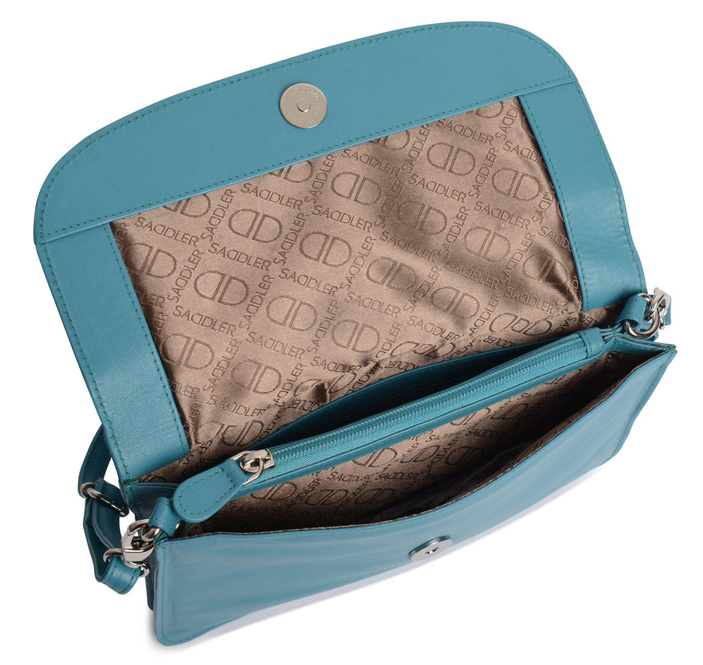 SADDLER Olivia 3-Section Leather Crossbody Bag & Clutch, Compact & Stylish, Gift Boxed