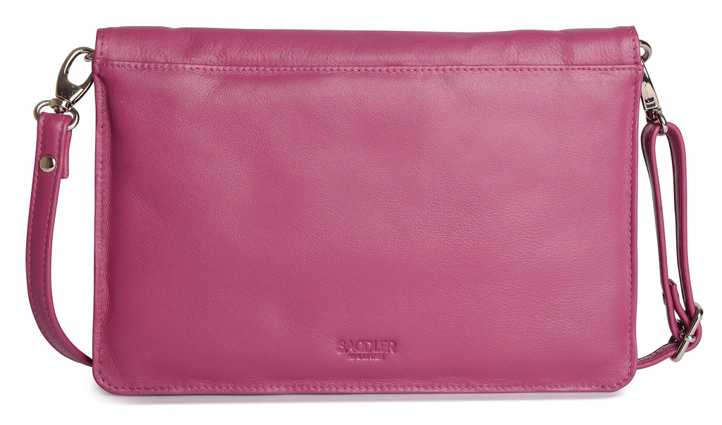 SADDLER Olivia 3-Section Leather Crossbody Bag & Clutch, Compact & Stylish, Gift Boxed