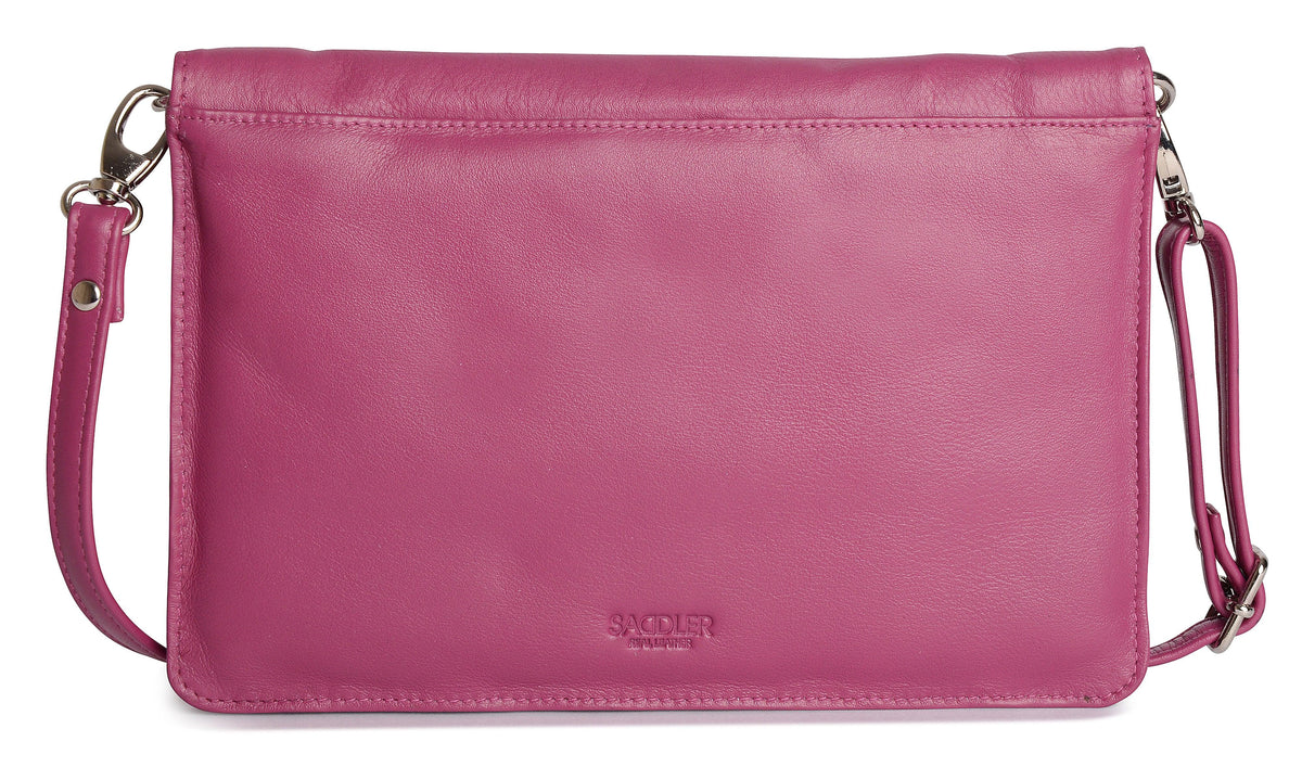 SADDLER Olivia 3-Section Leather Crossbody Bag & Clutch, Compact & Stylish, Gift Boxed