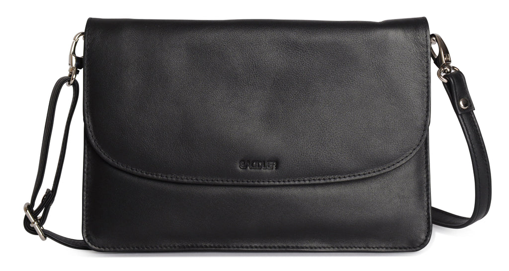 SADDLER Olivia 3-Section Leather Crossbody Bag & Clutch, Compact & Stylish, Gift Boxed