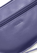 SADDLER SCARLETT Leather Zip Top Mini Clutch, Phone Holder with Detachable Wrist Strap, RFID Protected