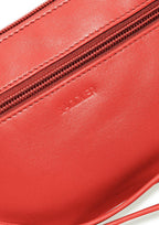 SADDLER SCARLETT Leather Zip Top Mini Clutch, Phone Holder with Detachable Wrist Strap, RFID Protected